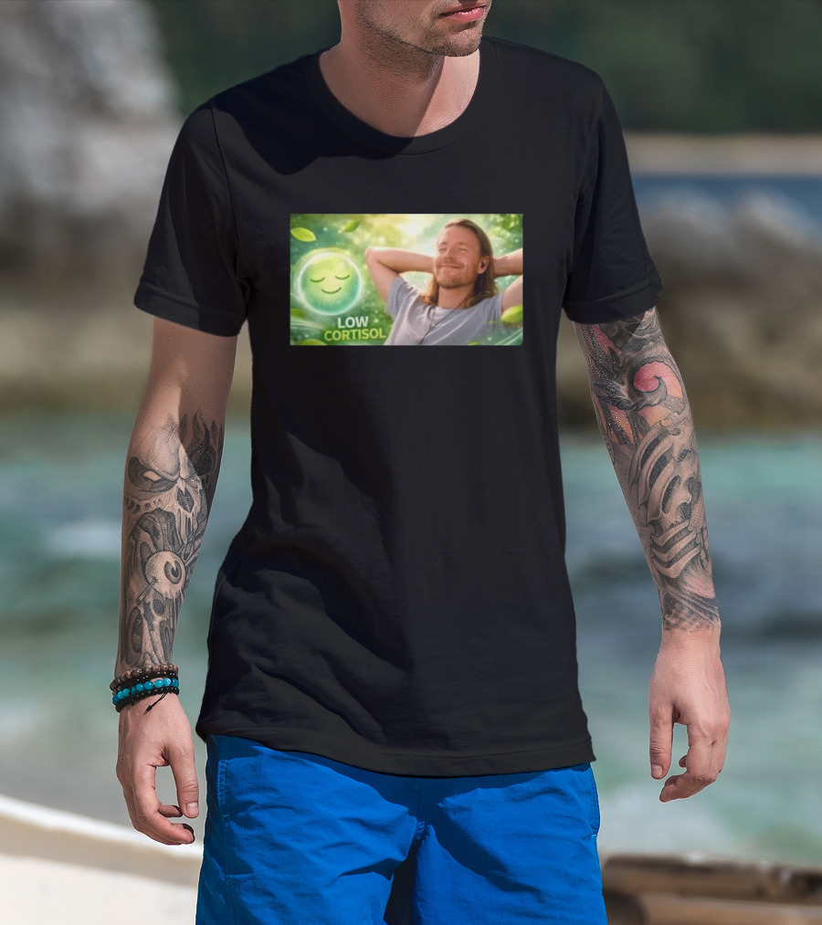 Low Cortisol Goatis 2026 Stress Free Relaxation T-Shirt
