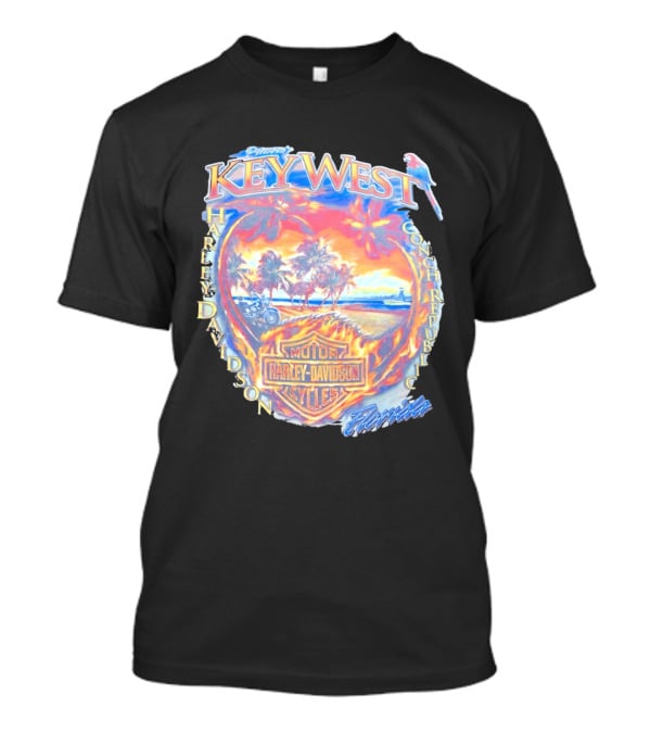 Peterson Key West Harley Davidson Conch Republic Motorcycles Florida T-Shirt