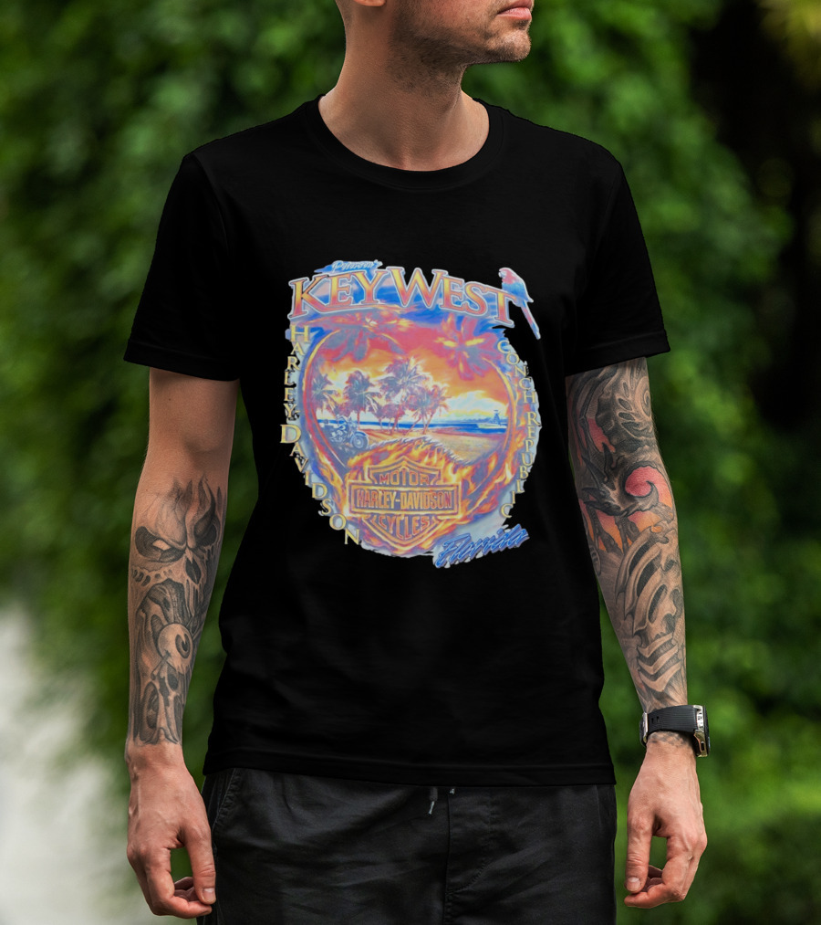 Peterson Key West Harley Davidson Conch Republic Motorcycles Florida T-Shirt