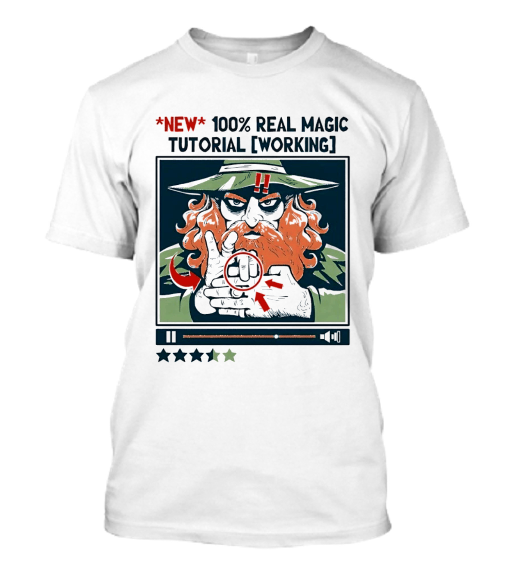 New 100 Percent Real Magic Tutorial Working T-Shirt