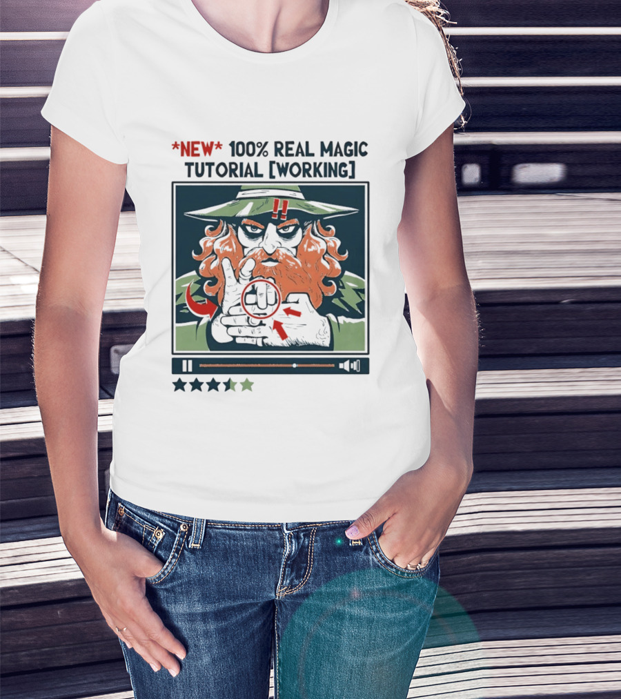 New 100 Percent Real Magic Tutorial Working T-Shirt