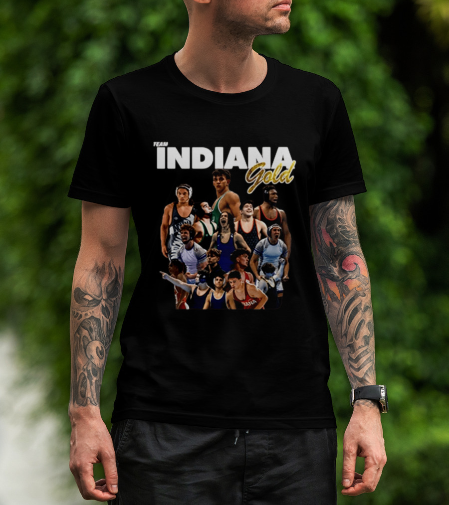 Team Indiana Gold Wrestling Junior Duals 2026 T-Shirt