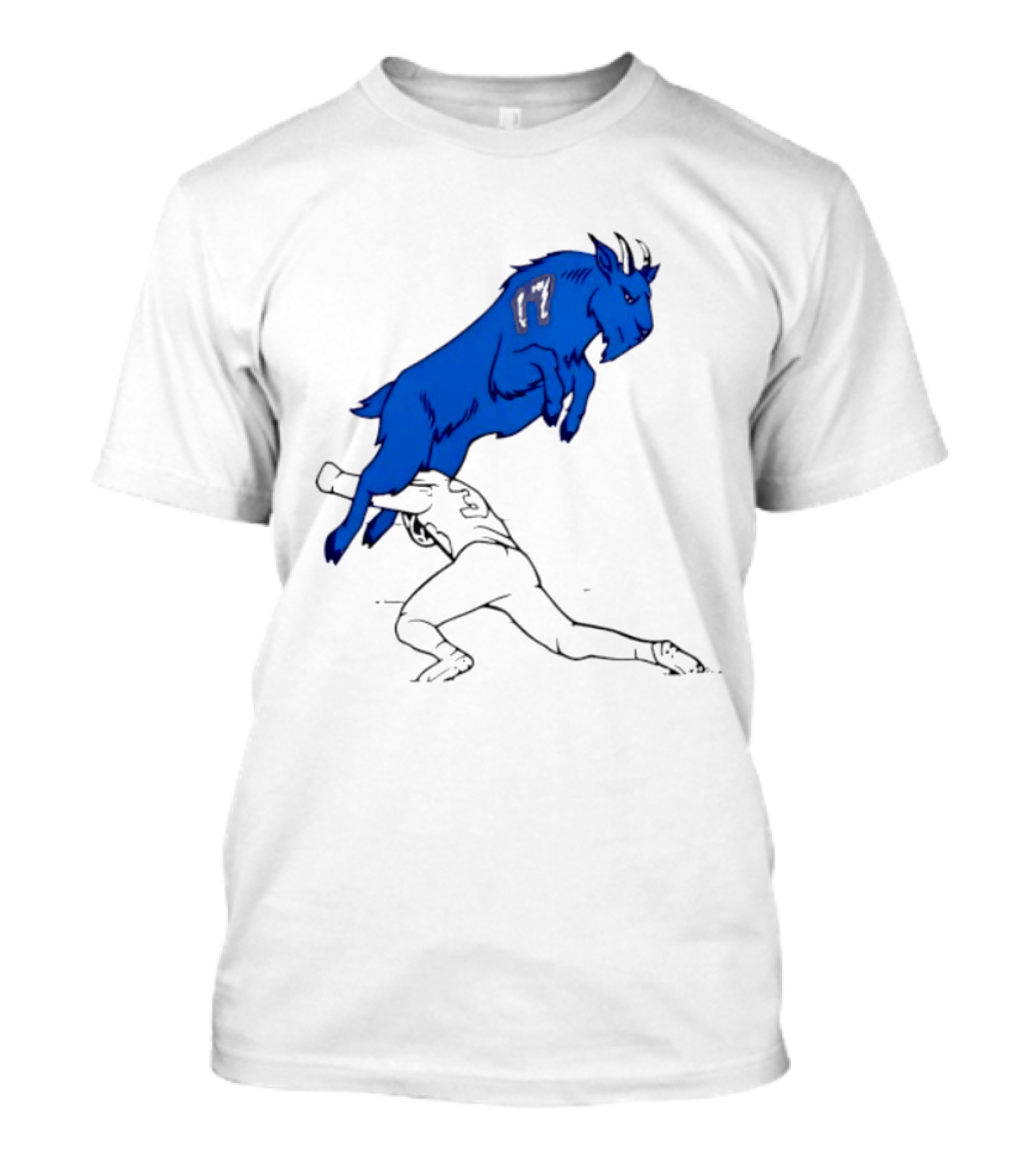 Buffalo Bills Jumping Goat Football T-Shirt