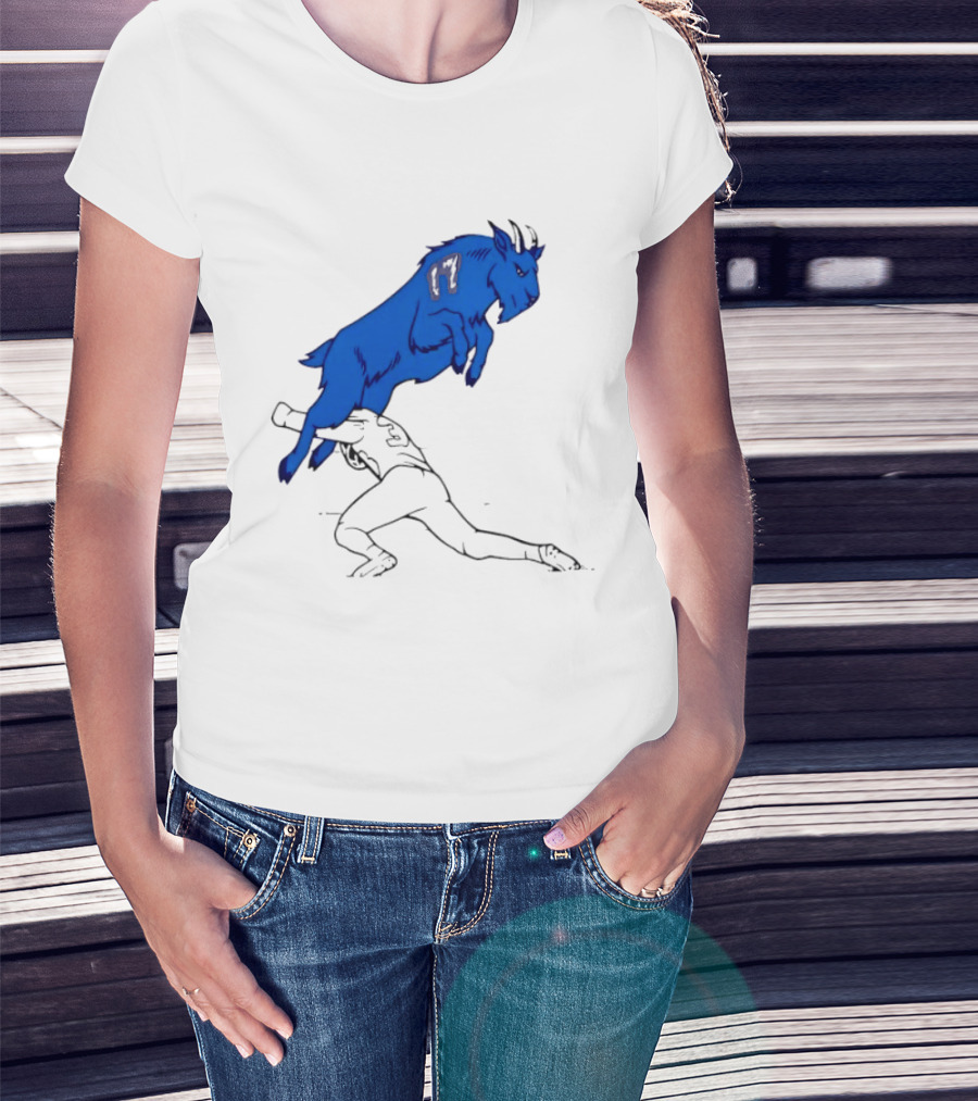 Buffalo Bills Jumping Goat Football T-Shirt