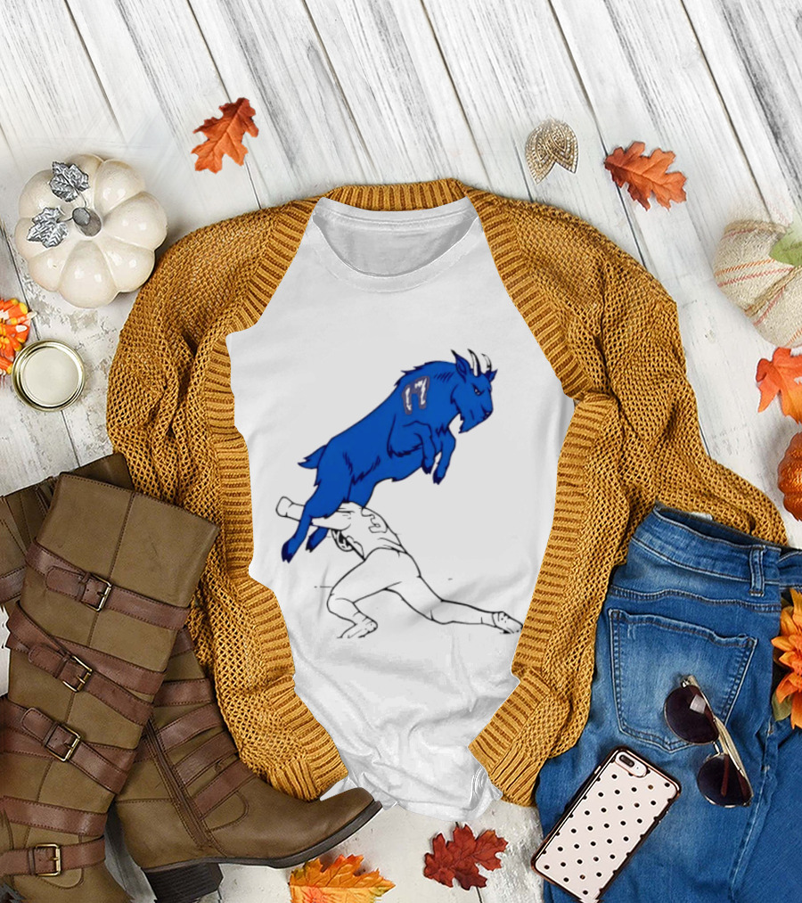 Buffalo Bills Jumping Goat Football T-Shirt