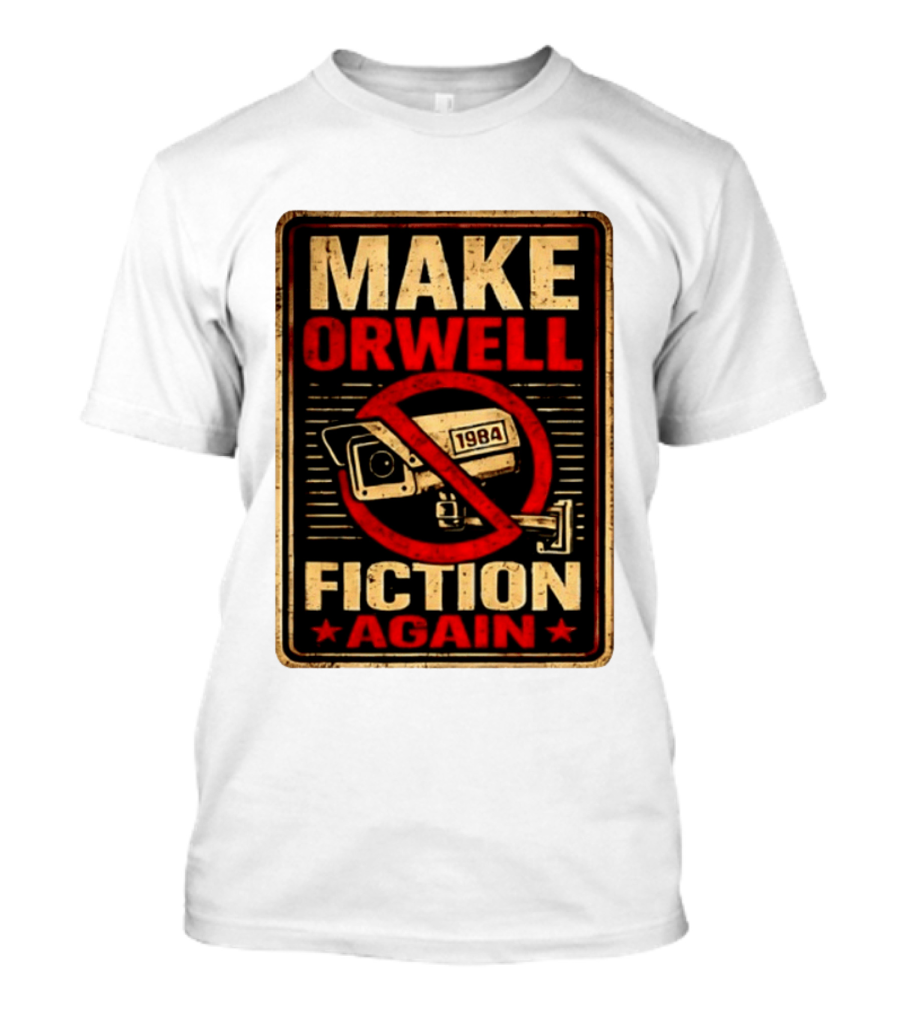 Make Orwell 1984 Fiction Again Camera T-Shirt