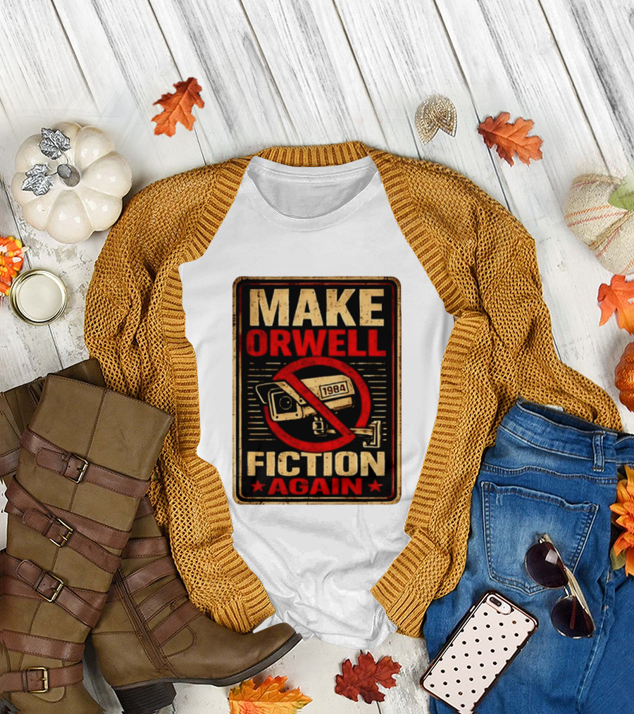 Make Orwell 1984 Fiction Again Camera T-Shirt