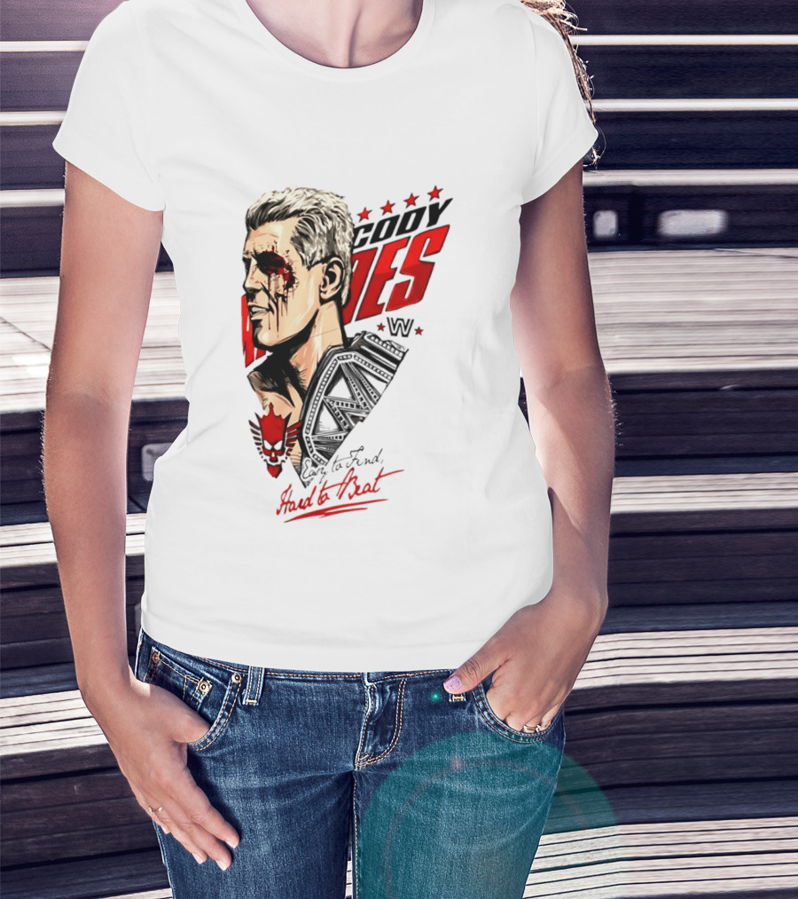 Cody Rhodes WWE Easy To Find Hard To Beat T-Shirt