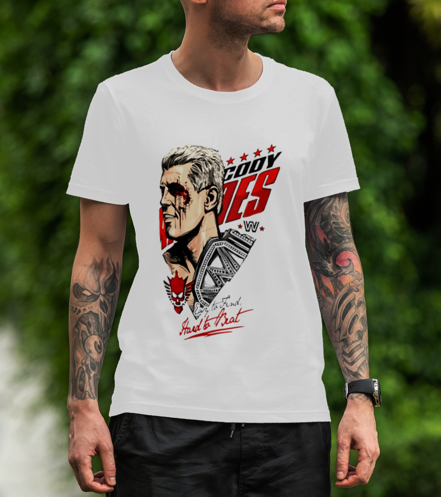 Cody Rhodes WWE Easy To Find Hard To Beat T-Shirt