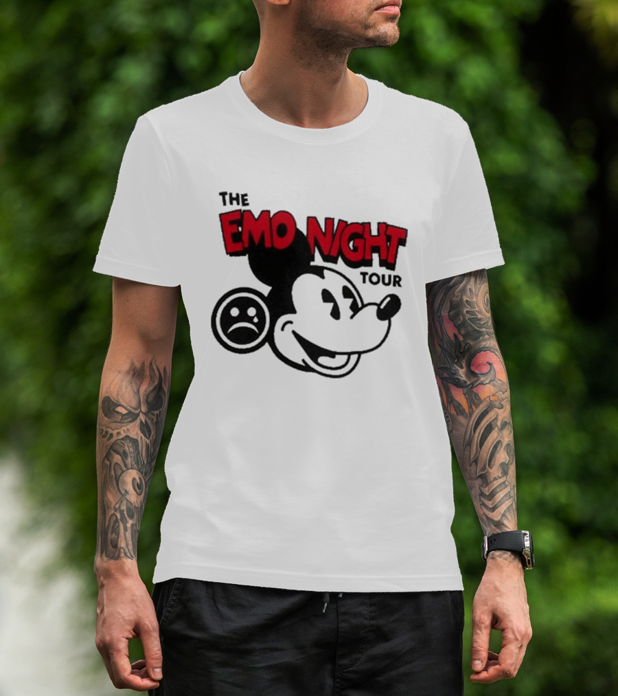 The Emo Night Tour Mouse Sad Face T-Shirt