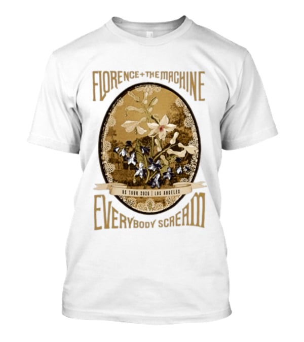 Florence + The Machine Everybody Scream US Tour 2026 Los Angeles T-Shirt