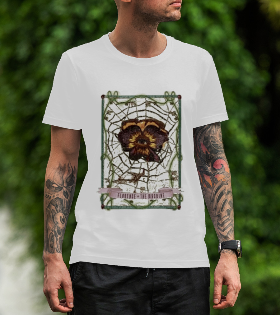 Florence And The Machine Flower Spider Web T-Shirt