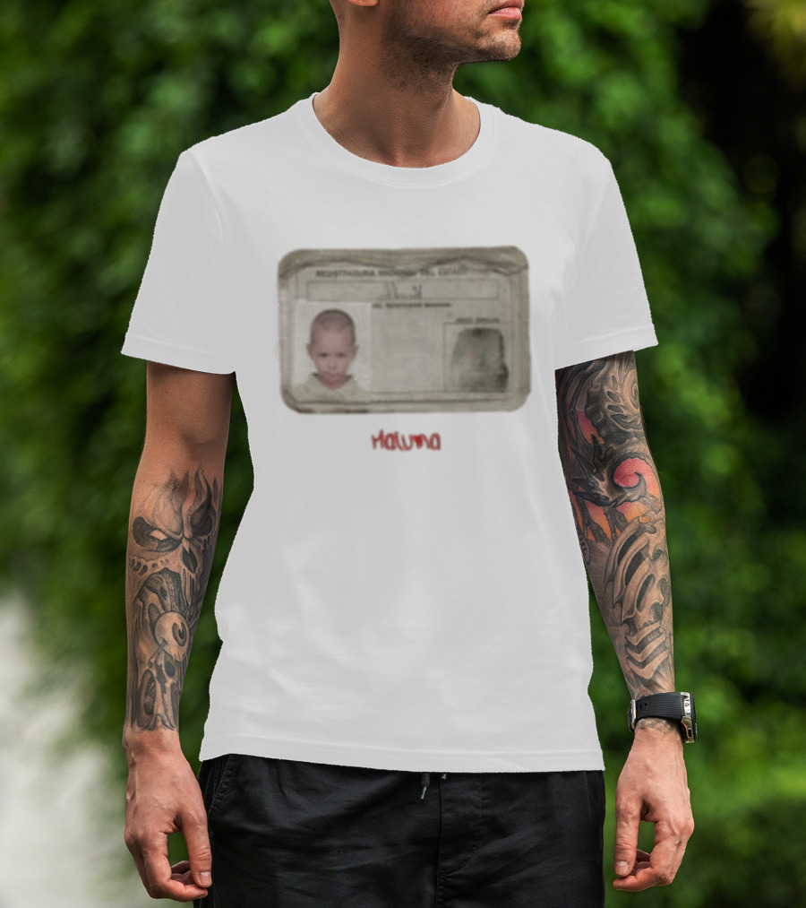 Maluma I.D. Card Rectangular Image Childhood Picture T-Shirt