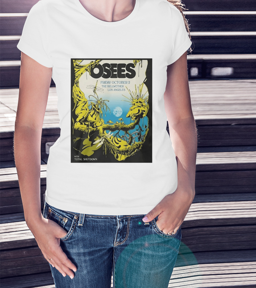 Osees Friday October 2 The Bellwether Los Angeles With Total Shutdown T-Shirt