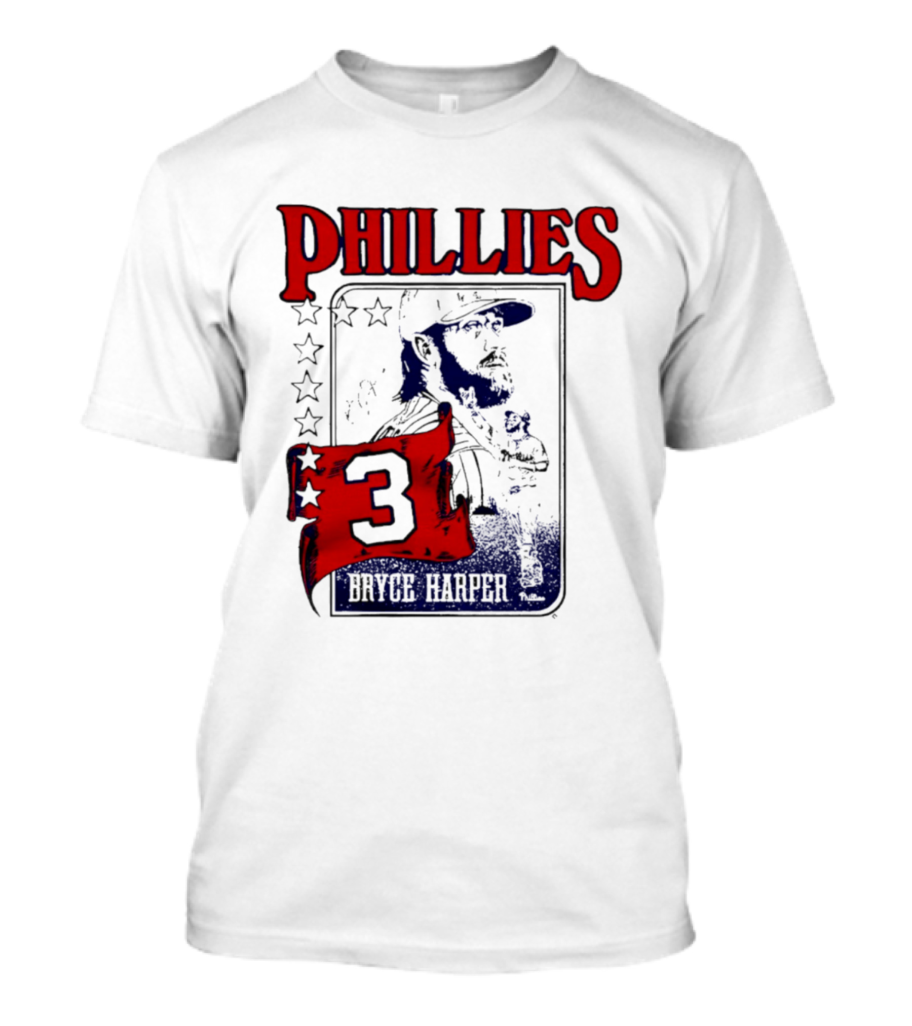 Phillies Bryce Harper 3 Star Player Philadelphia T-Shirt