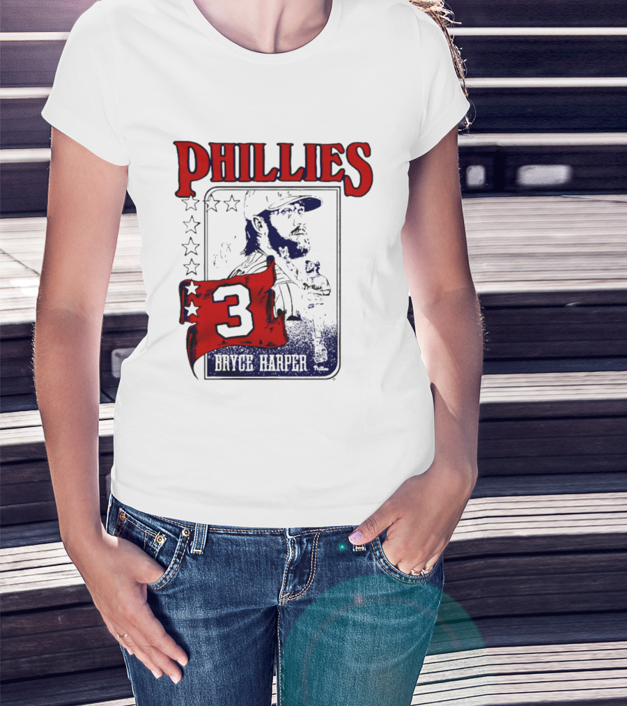Phillies Bryce Harper 3 Star Player Philadelphia T-Shirt