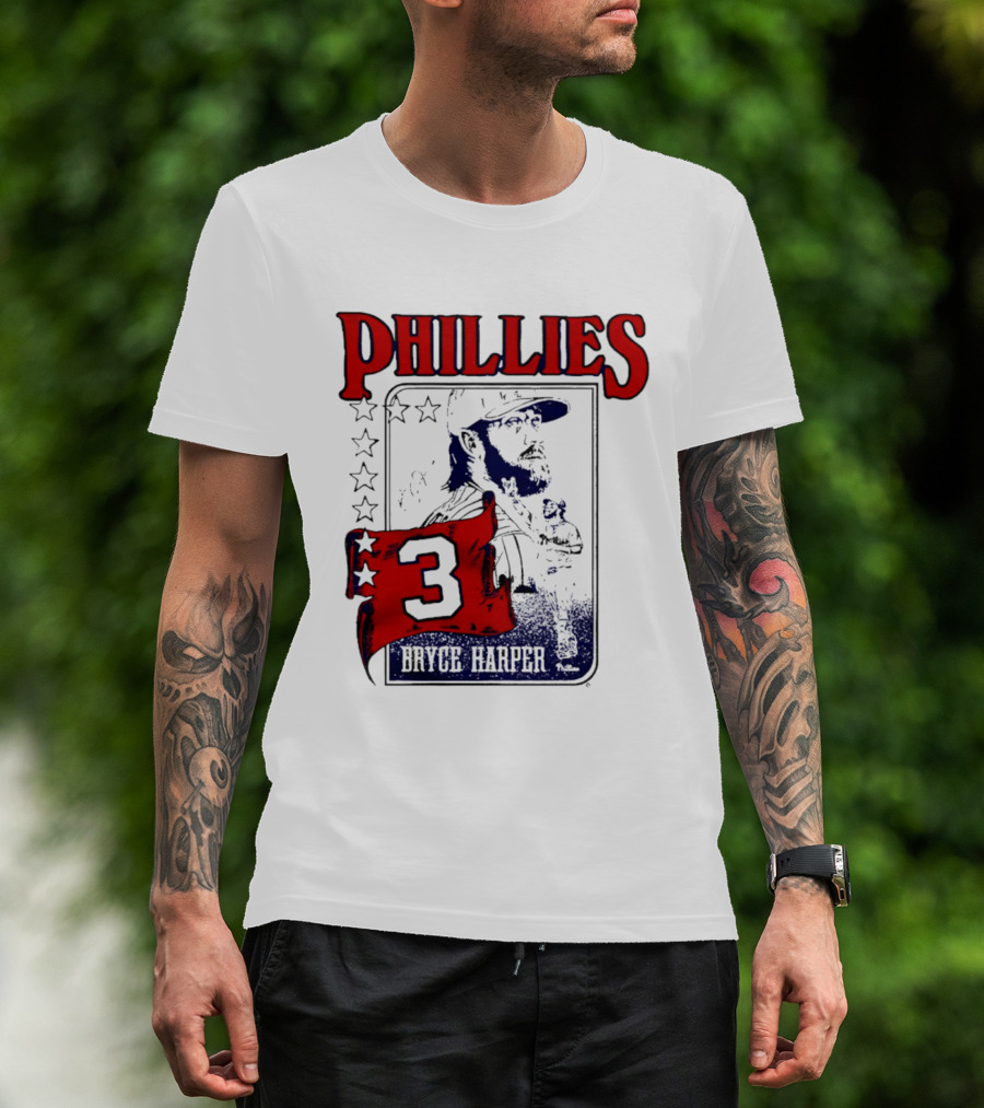 Phillies Bryce Harper 3 Star Player Philadelphia T-Shirt