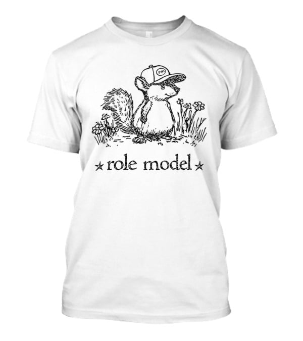 Role Model Squirrel Hat Nature Scene Illustrative T-Shirt