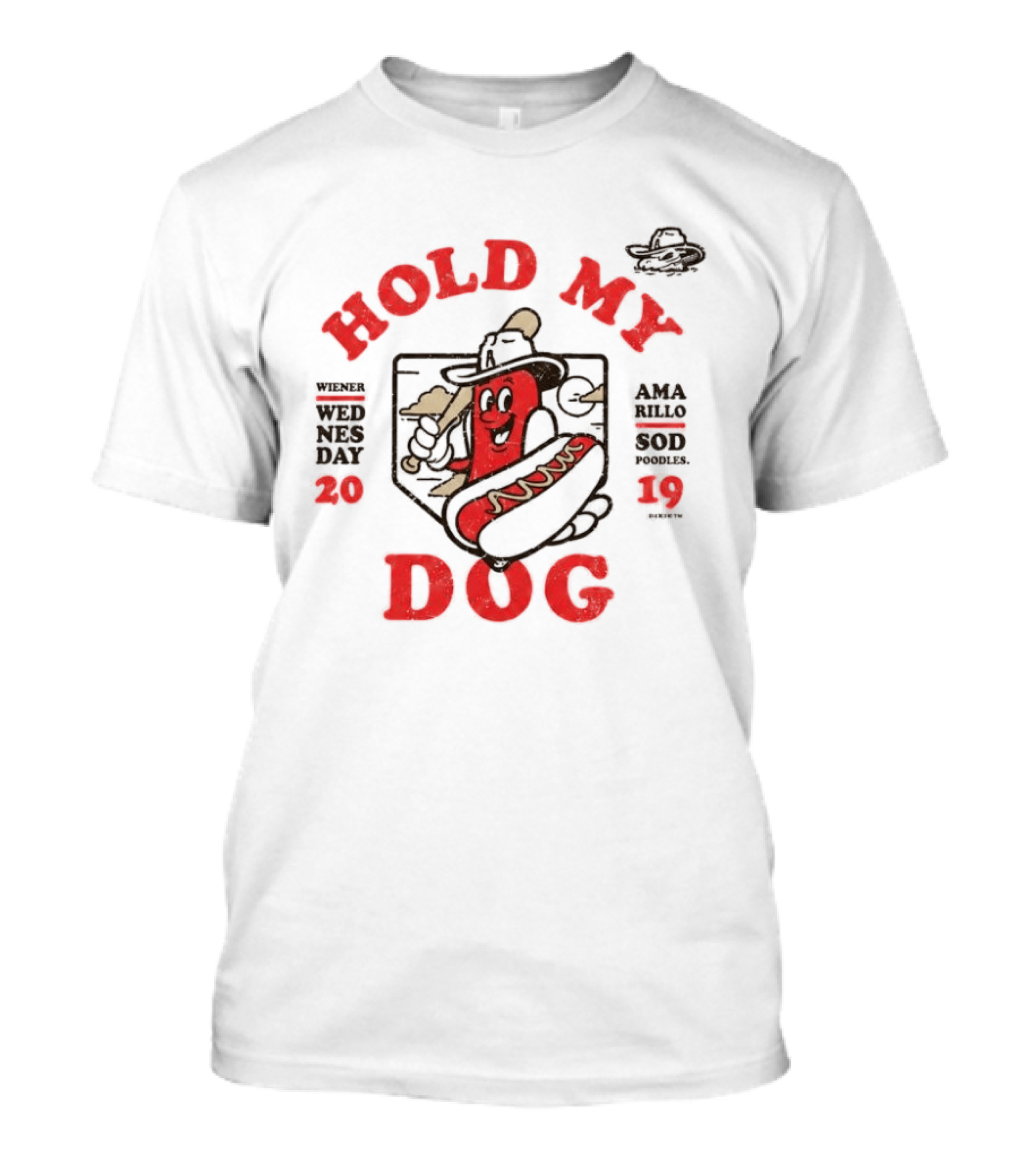 Sod Poodles 2026 Hold My Dog Hotdog Cowboy T-Shirt