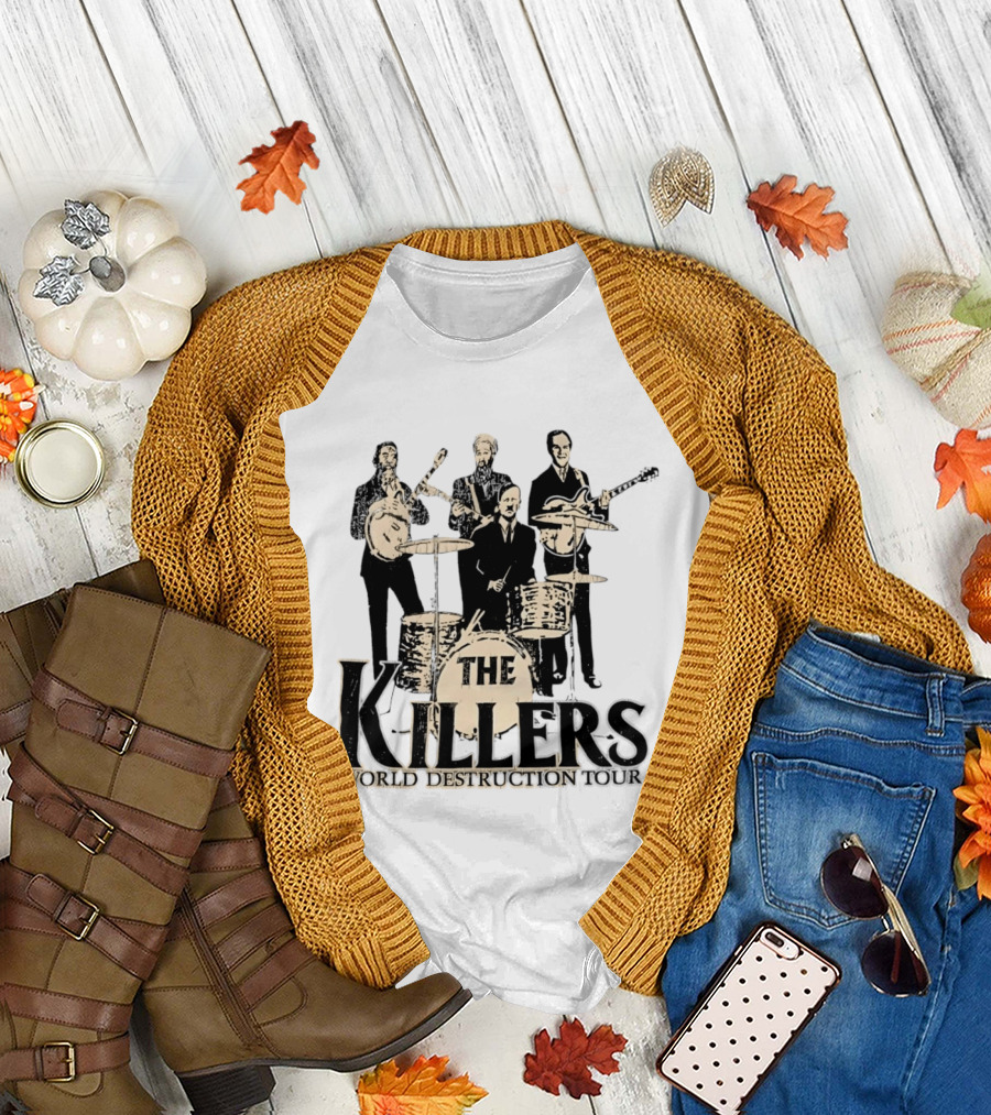 The Killers World Destruction Tour 2008 Band T-Shirt