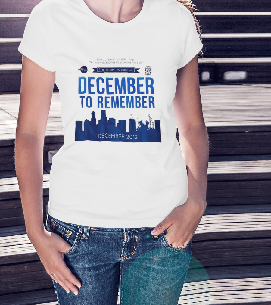 9.43 Alternative Portland Widmer Brothers Brewing December To Remember 2012 T-Shirt