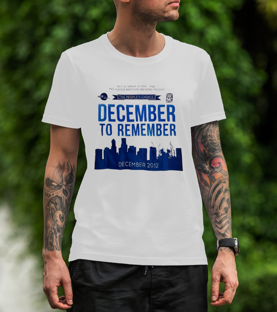 9.43 Alternative Portland Widmer Brothers Brewing December To Remember 2012 T-Shirt