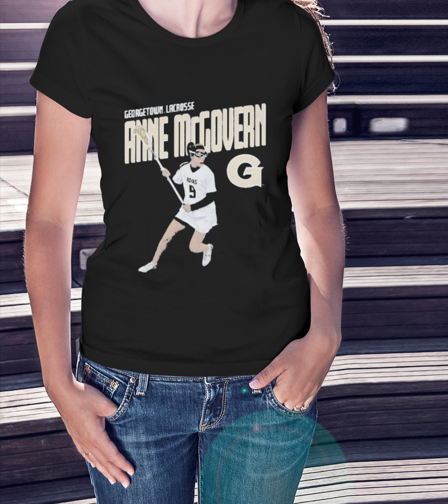 Anne McGovern Georgetown Lacrosse Player Number 9 T-Shirt