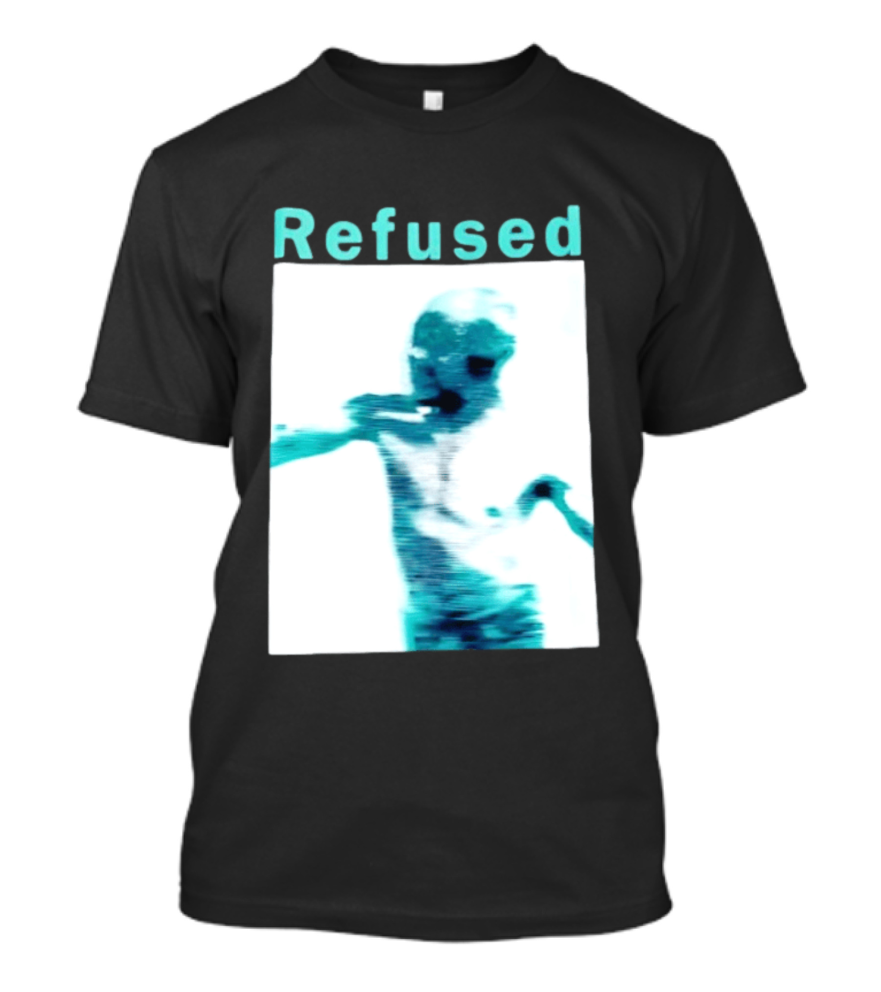 Refused Songs To The Flames Of Discontent Distorted Blue Figure T-Shirt