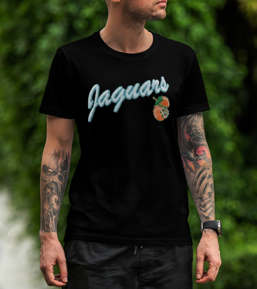 Jaguars X LAFAVRE Black Corduroy Hat Peaches Embroidery T-Shirt