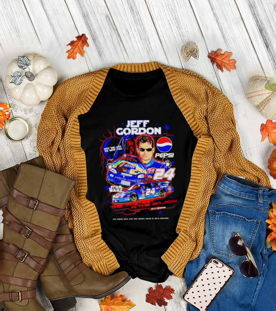 Jeff Gordon Pepsi Star Wars Monte Carlo 24 NASCAR Racing T-Shirt