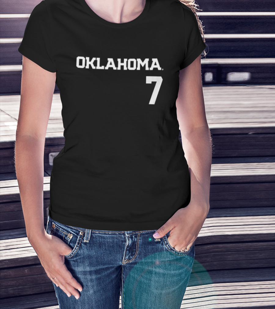 Oklahoma 7 Sooners Kasidi Pickering Softball Name And Number Two Sided T-Shirt