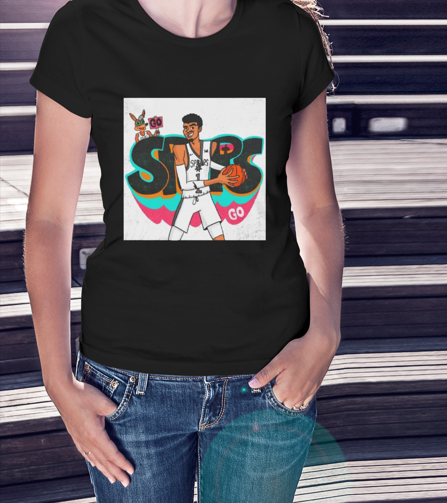 San Antonio Spurs Player Victor Wembanyama Go Spurs Go T-Shirt