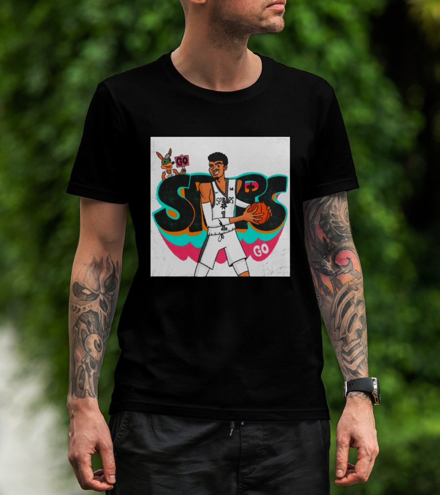 San Antonio Spurs Player Victor Wembanyama Go Spurs Go T-Shirt