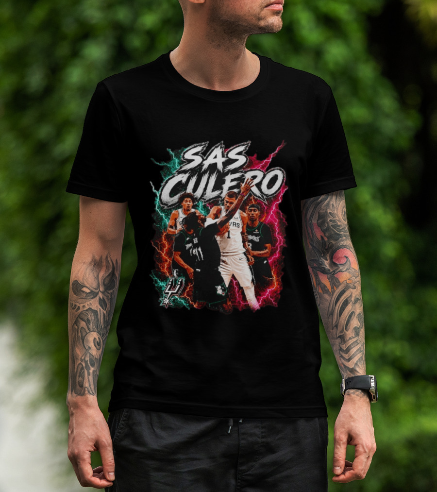 Sas Culero San Antonio Spurs Vs Minnesota Timberwolves Basketball Players T-Shirt