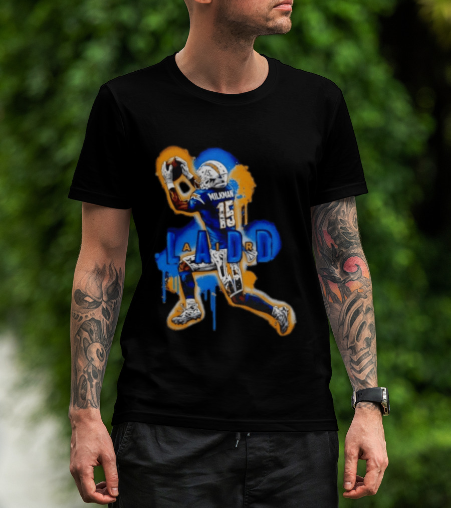 Milkman Keenan Allen 15 Ladd Air LA Los Angeles Chargers T-Shirt