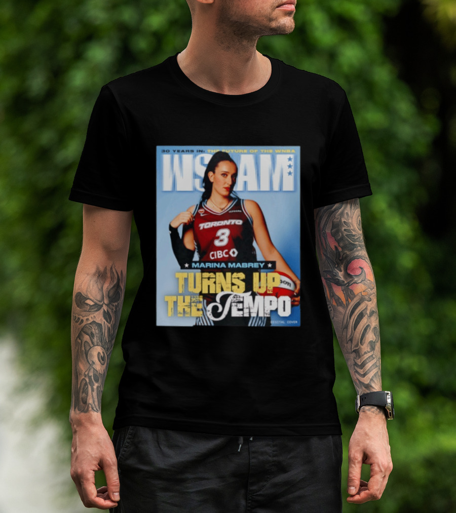 Marina Mabrey Turns Up The Tempo Toronto Basketball Slam Cover T-Shirt