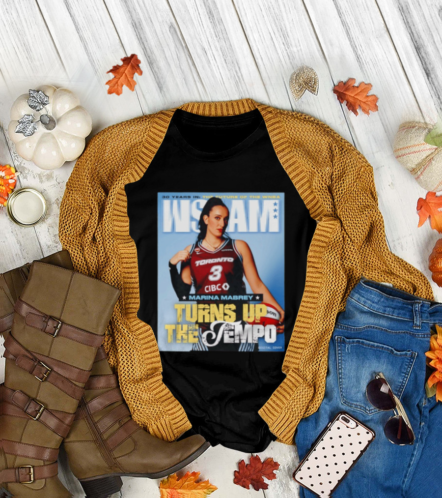 Marina Mabrey Turns Up the Tempo Toronto Basketball Slam Cover T-Shirt