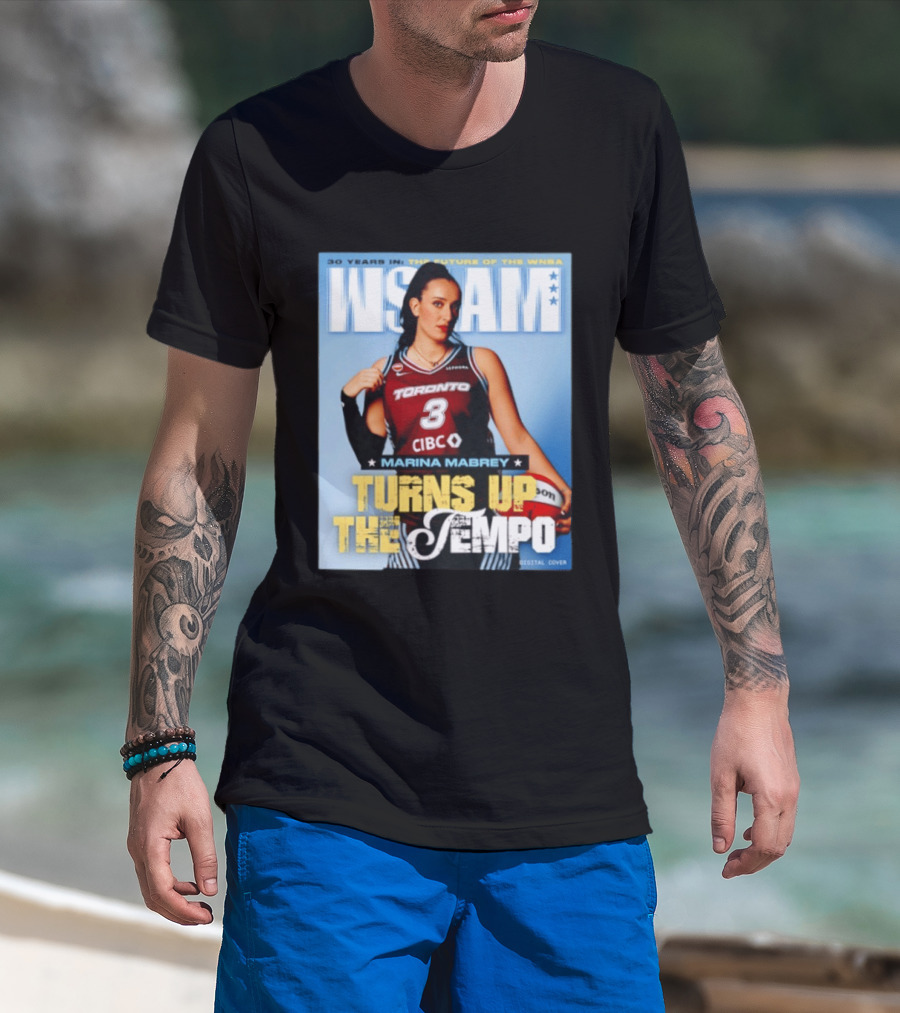 Marina Mabrey Turns Up The Tempo Toronto Basketball Slam Cover T-Shirt