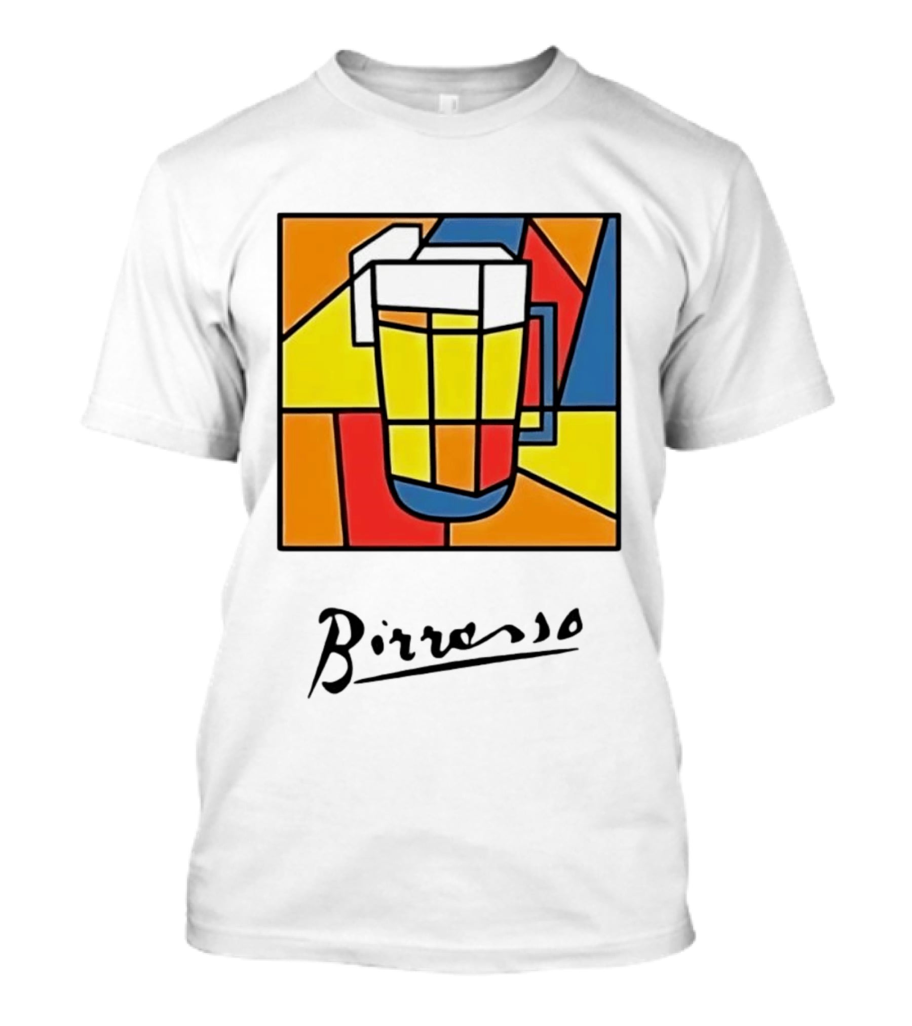 Birresso Beer Abstract Colorful Geometry T-Shirt