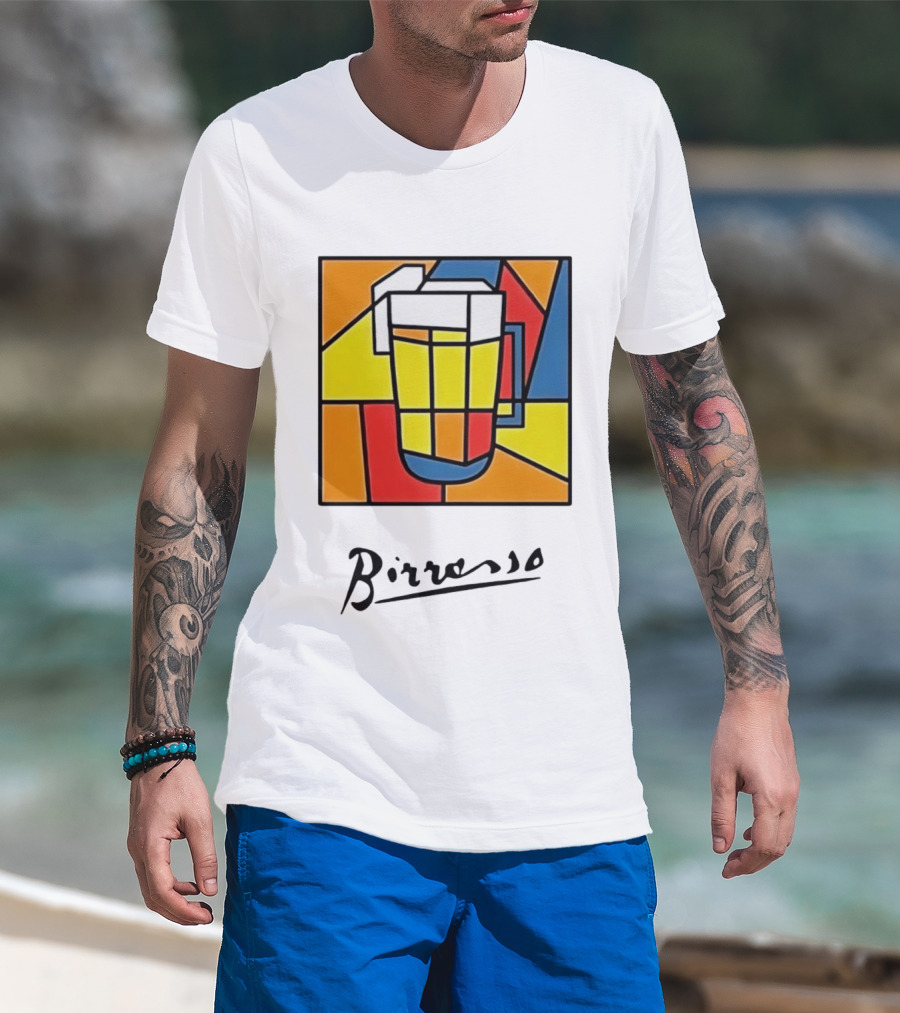 Birresso Beer Abstract Colorful Geometry T-Shirt