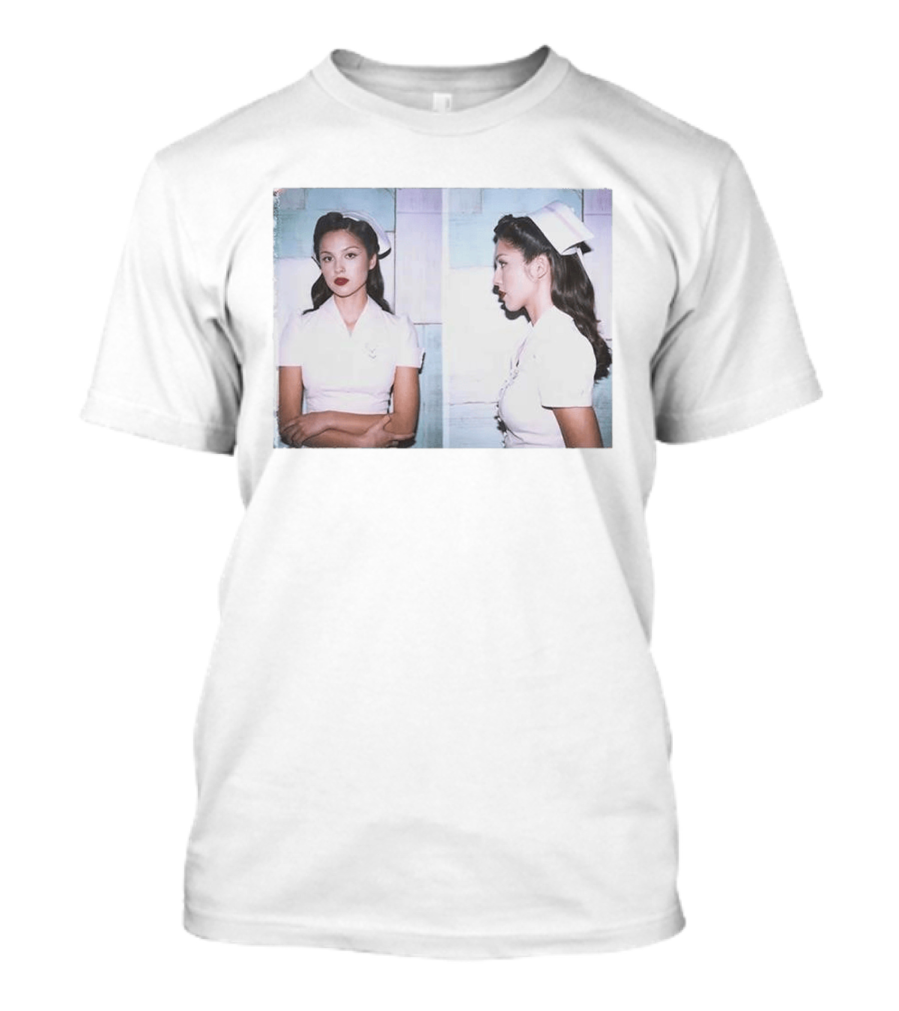 Olivia Rodrigo The Cure Photo Nurse Outfit Vintage Aesthetic T-Shirt