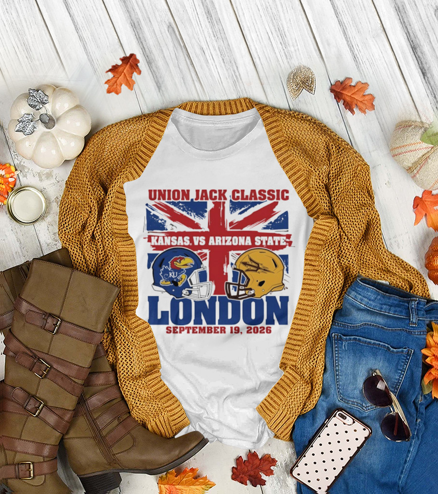 Union Jack Classic Kansas vs Arizona State London September 19 2026 T-Shirt