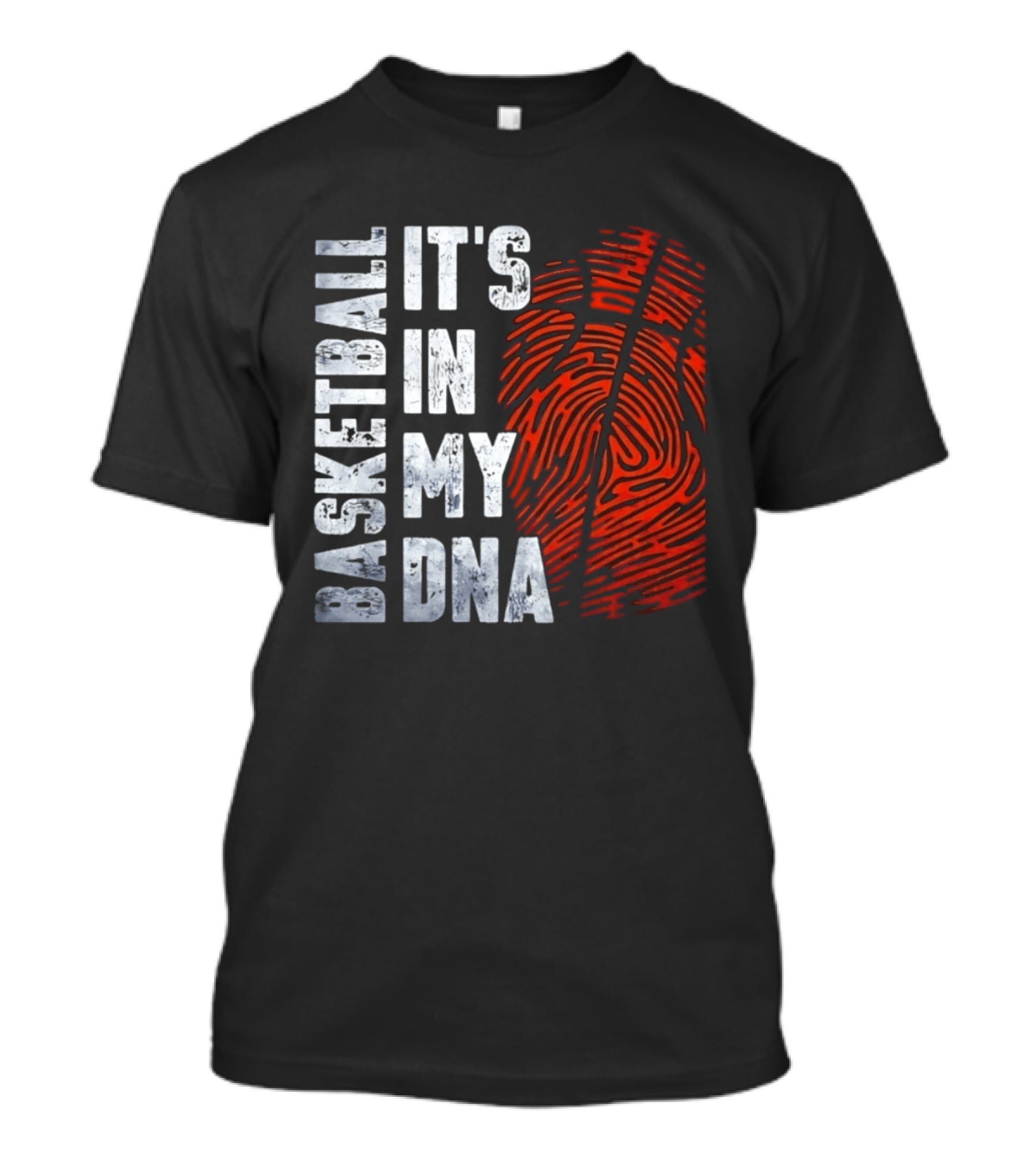 Basketball It's In My DNA Fingerprint T-Shirt