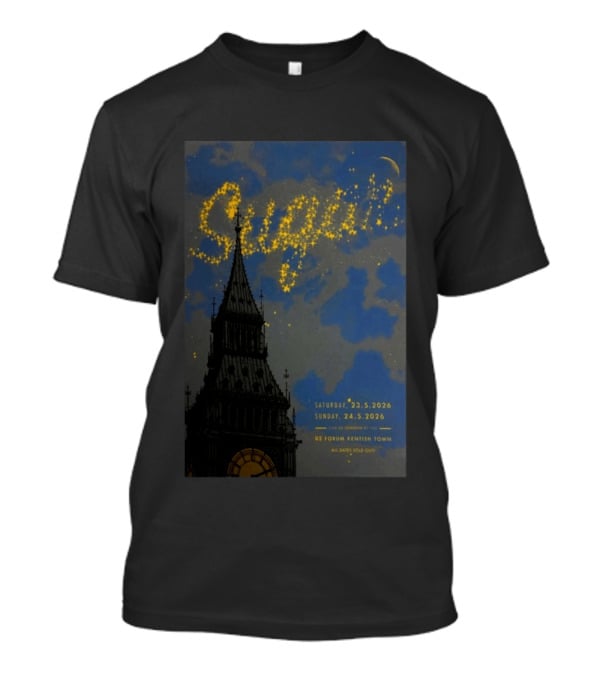 SUGAR Love You Even Still Tour 2026 Bob Mould London O2 Forum Kentish Town T-Shirt