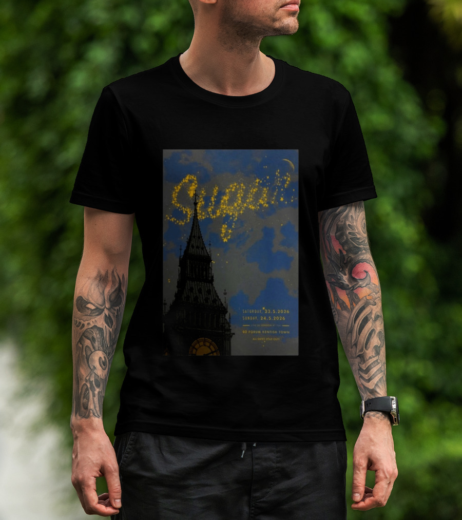 SUGAR Love You Even Still Tour 2026 Bob Mould London O2 Forum Kentish Town T-Shirt