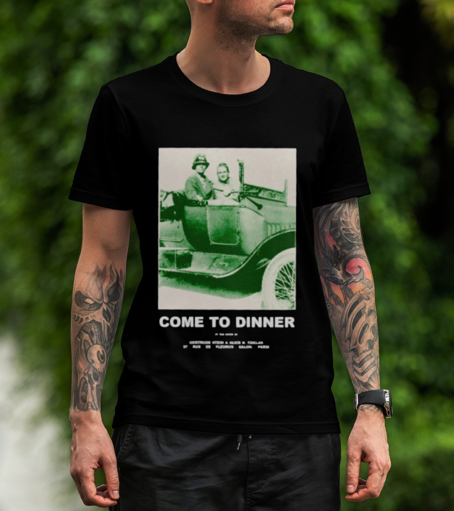 Come To Dinner Vintage Car Scene 1920s Nostalgia T-Shirt