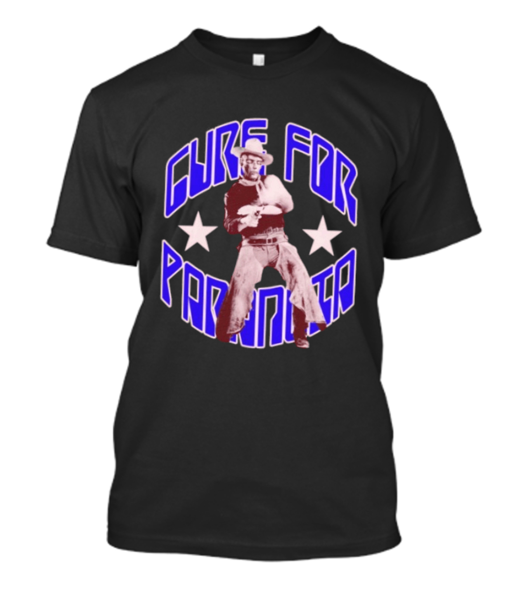 Cure For Paranoia Cowboy With Stars T-Shirt