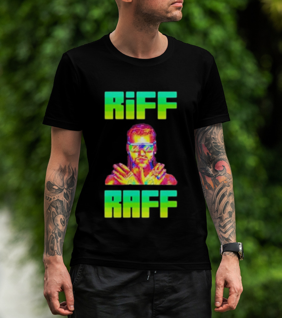 Riff Raff Neon 8 Bit Style Dale Dan Tony T-Shirt