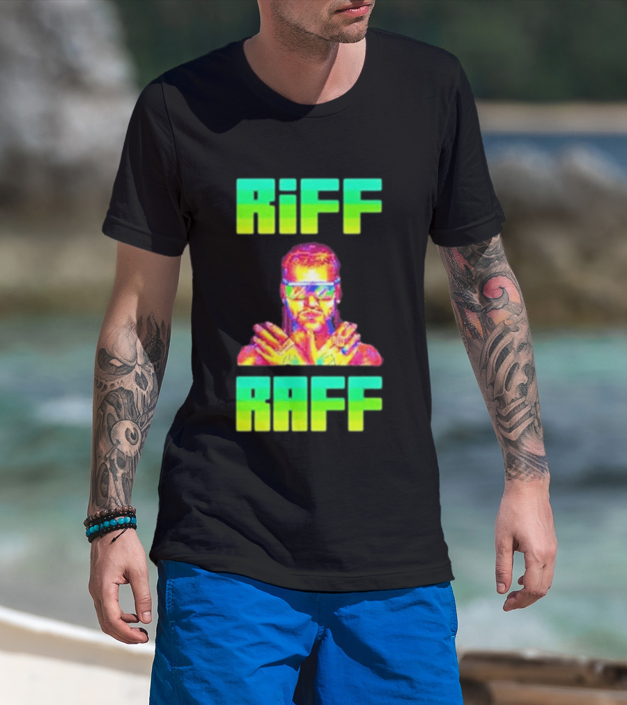 Riff Raff Neon 8 Bit Style Dale Dan Tony T-Shirt