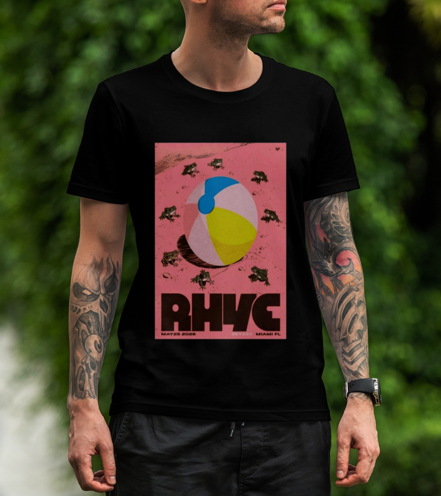 Rhye May 25 2026 ZeyZey Miami FL Tour Beach Ball Frogs T-Shirt